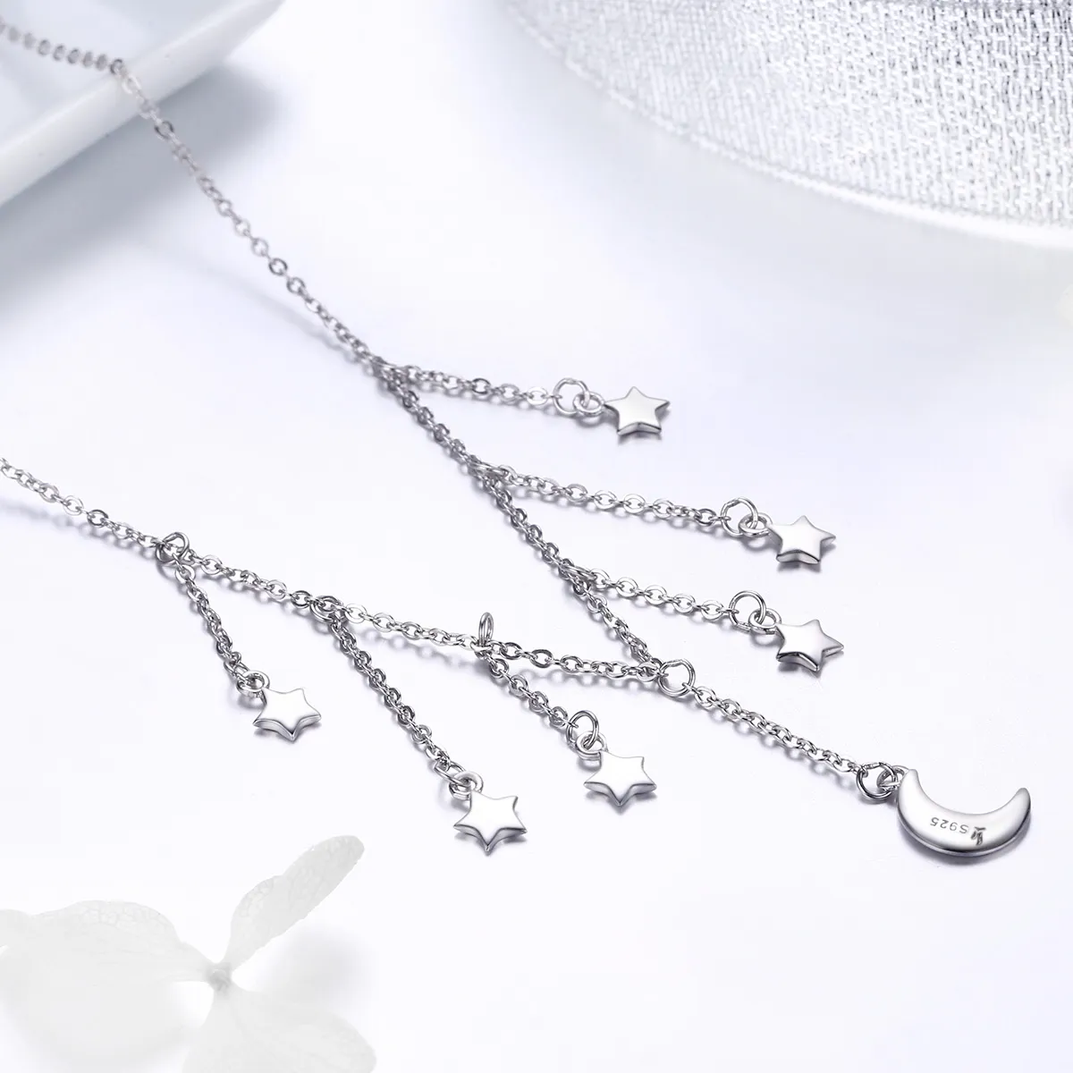 Silver Starry Sky Necklace - PANDORA Style - SCN301