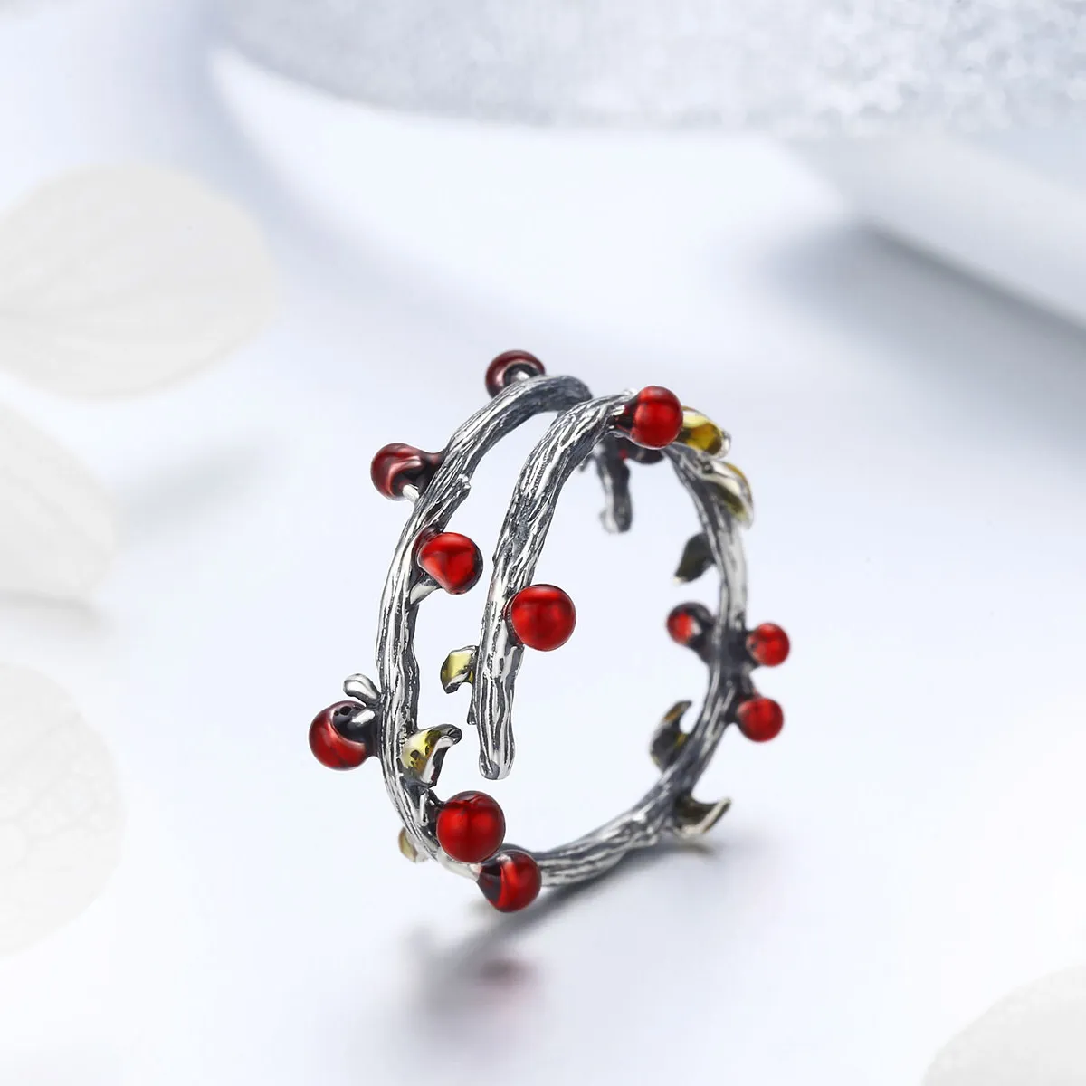 Silver Autumn Colors Ring - PANDORA Style - SCR442