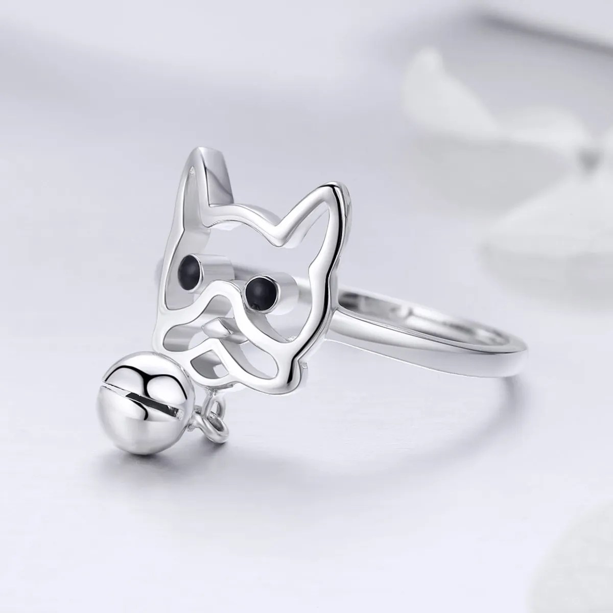 Silver Bulldog Ring - PANDORA Style - SCR434