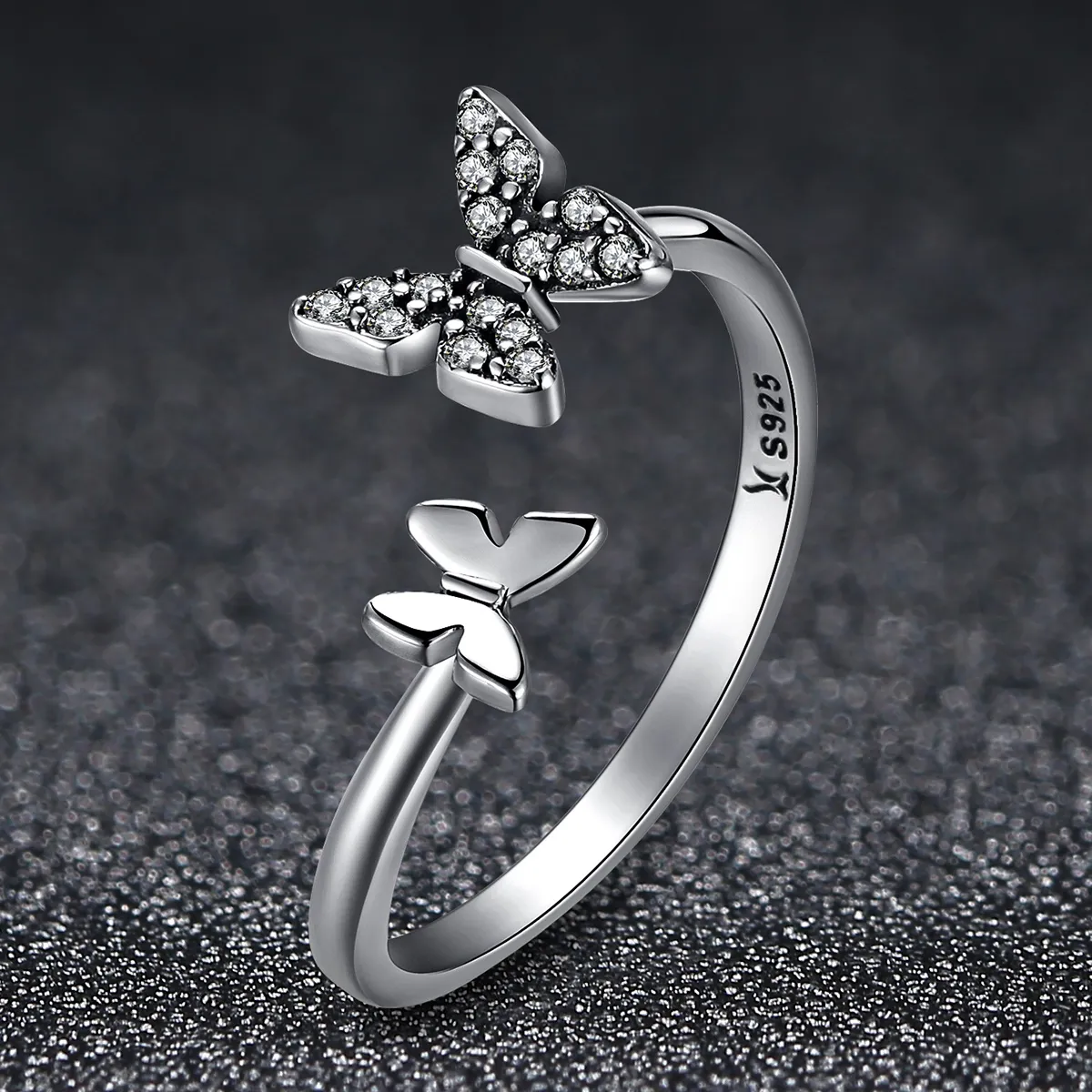 Silver Butterfly Dance Ring - PANDORA Style - SCR087