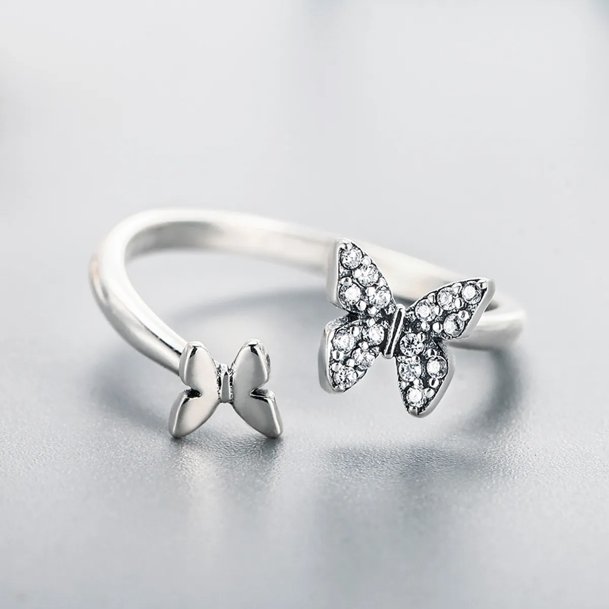 Silver Butterfly Dance Ring - PANDORA Style - SCR087