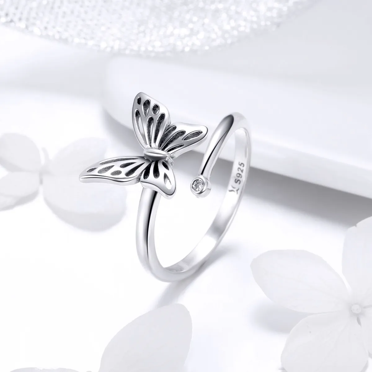 Silver Butterfly Dream Ring - PANDORA Style - SCR448