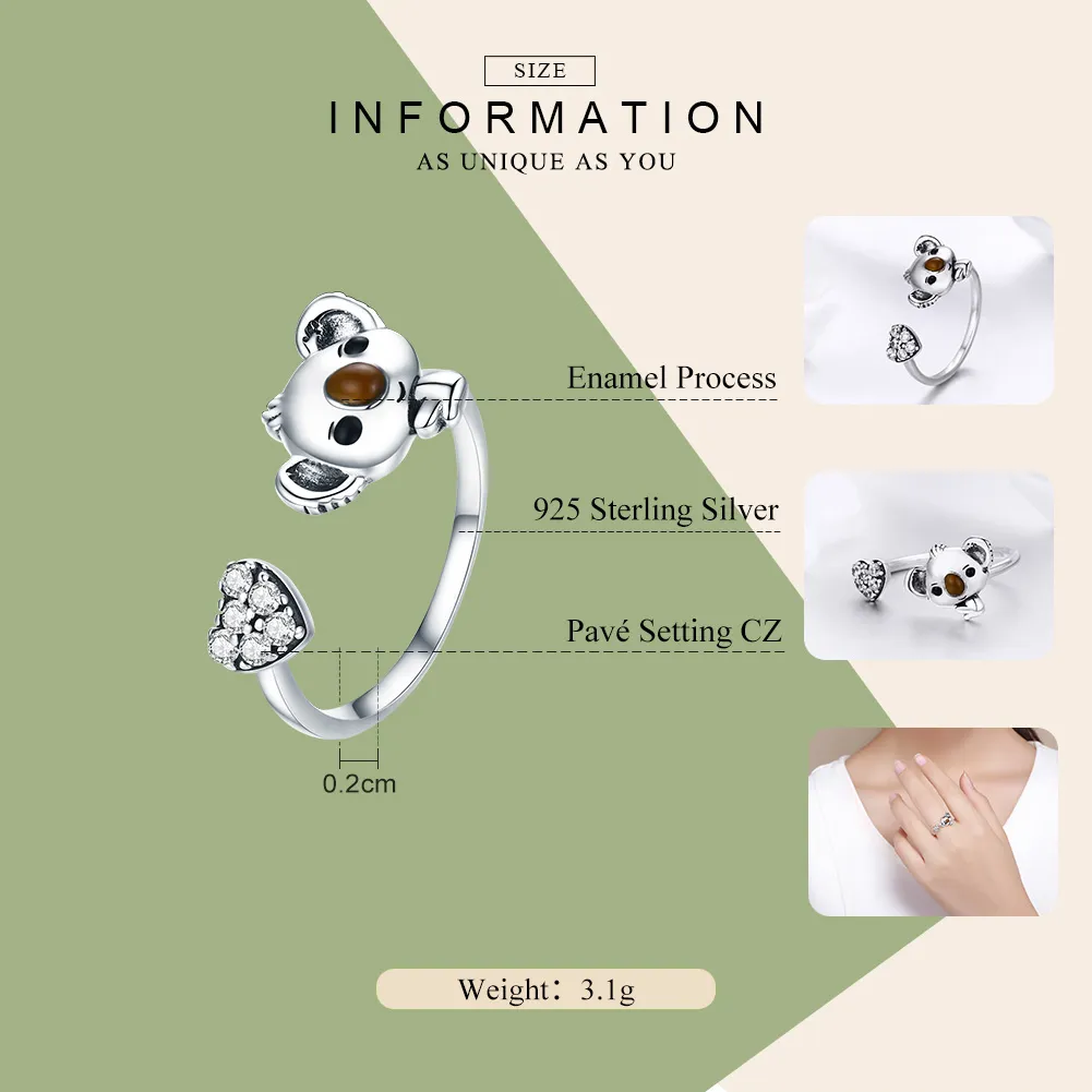 Silver Cute Fairy Ring - PANDORA Style - SCR355