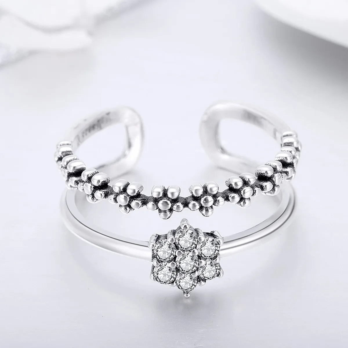 Silver Elegant Temperament Ring - PANDORA Style - SCR428