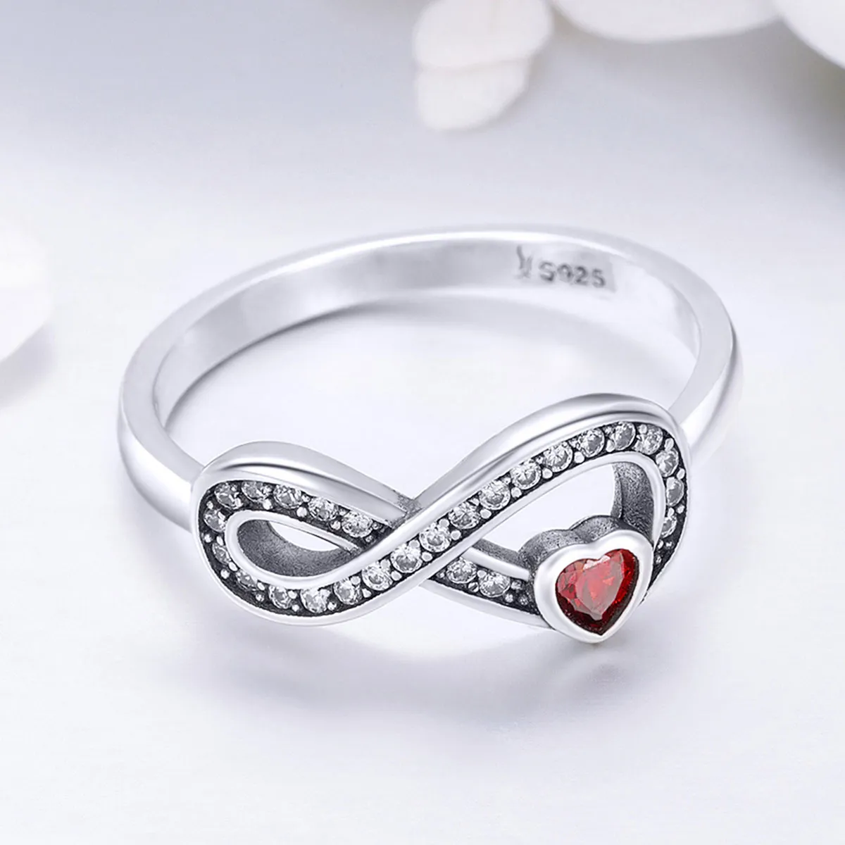 Silver Enduring Heart Ring - PANDORA Style - SCR415