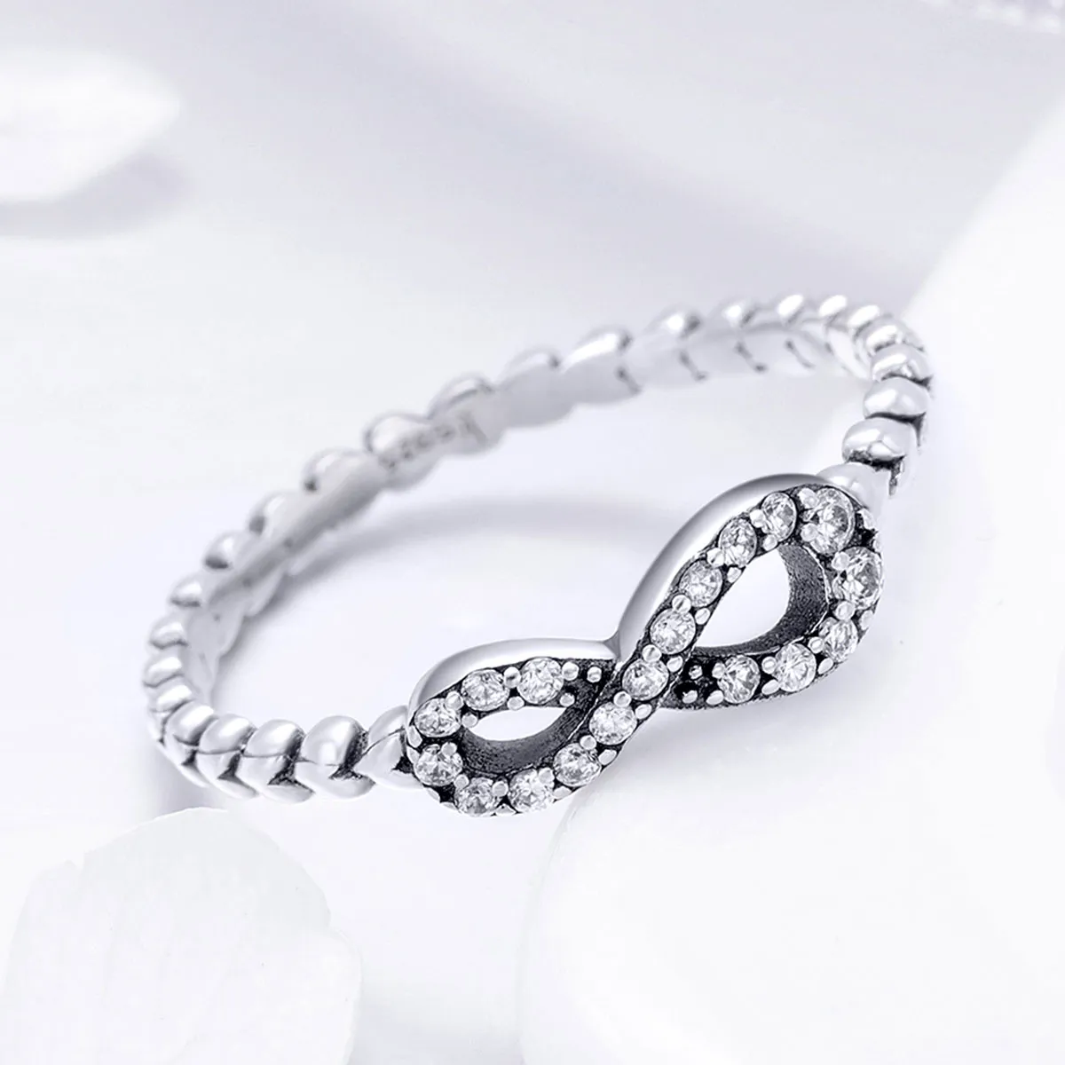 Silver Eternal Heart Ring - PANDORA Style - SCR414