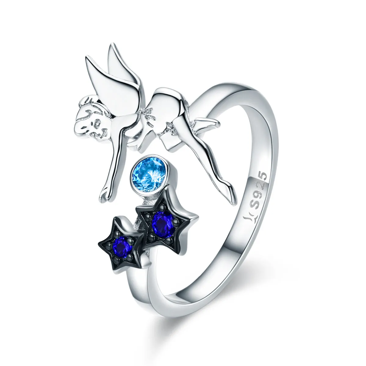 Silver Fairy of Night Ring - PANDORA Style - SCR349