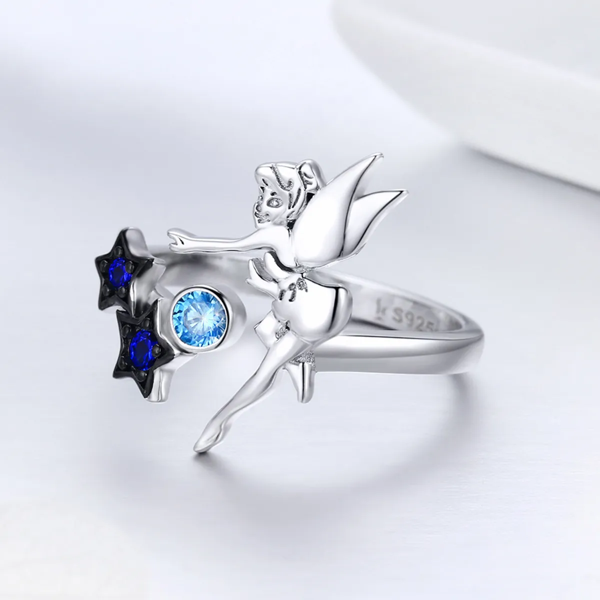 Silver Fairy of Night Ring - PANDORA Style - SCR349