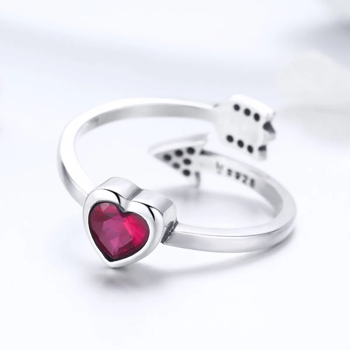 Silver Fall In Love Ring - PANDORA Style - SCR436