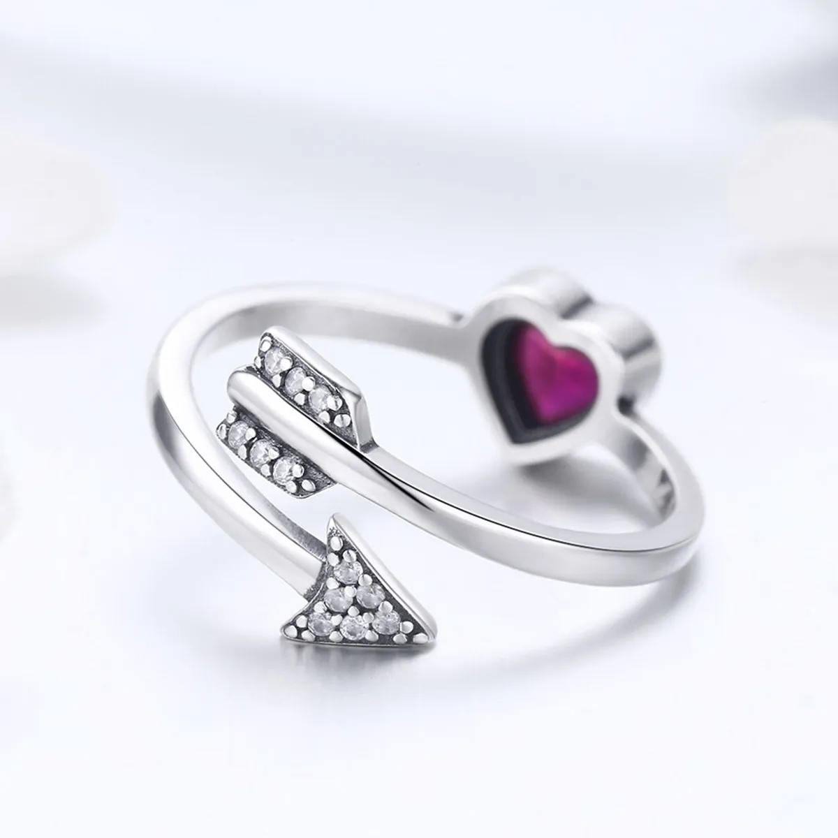 Silver Fall In Love Ring - PANDORA Style - SCR436