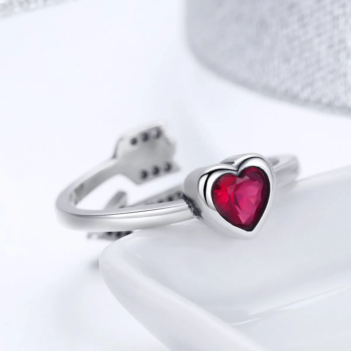 Silver Fall In Love Ring - PANDORA Style - SCR436