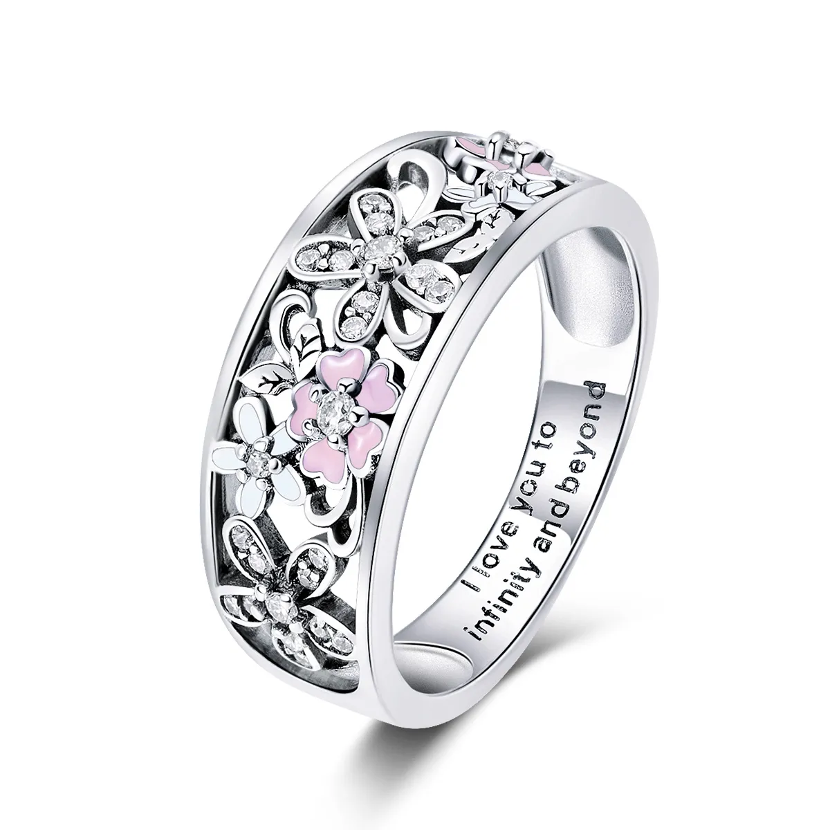 Silver Flower Dance Ring - PANDORA Style - SCR390