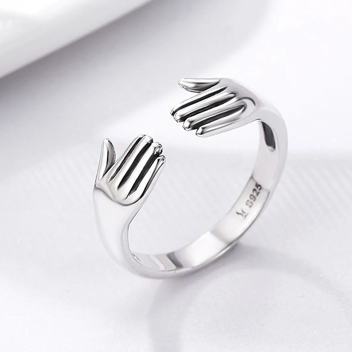 Silver Give Me A Hug Ring - PANDORA Style - SCR136