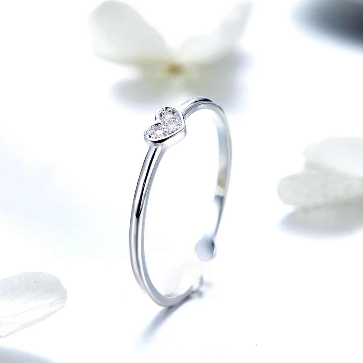 Silver Heart of Lady Ring - PANDORA Style - SCR491