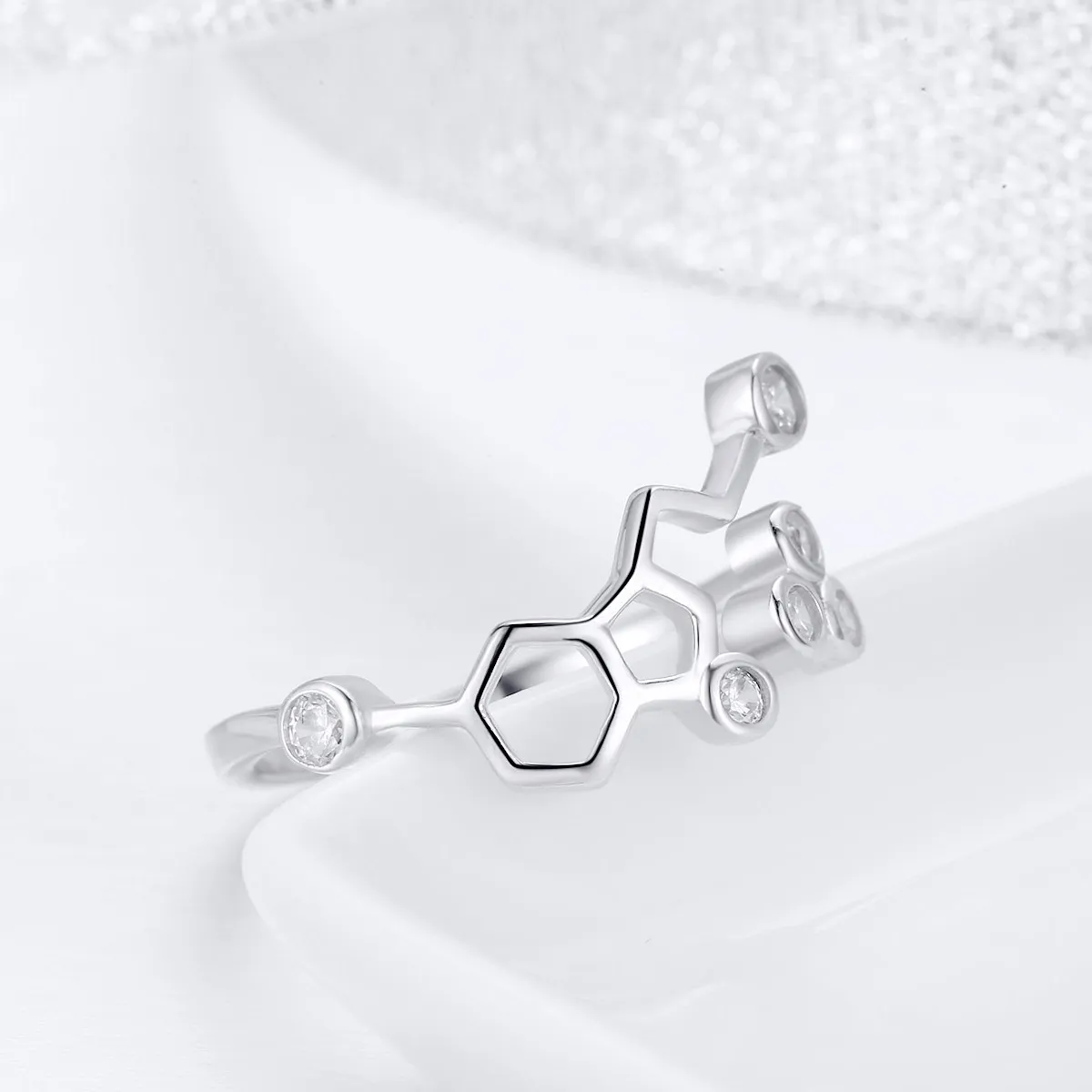 Silver Honeycomb Ring - PANDORA Style - SCR433