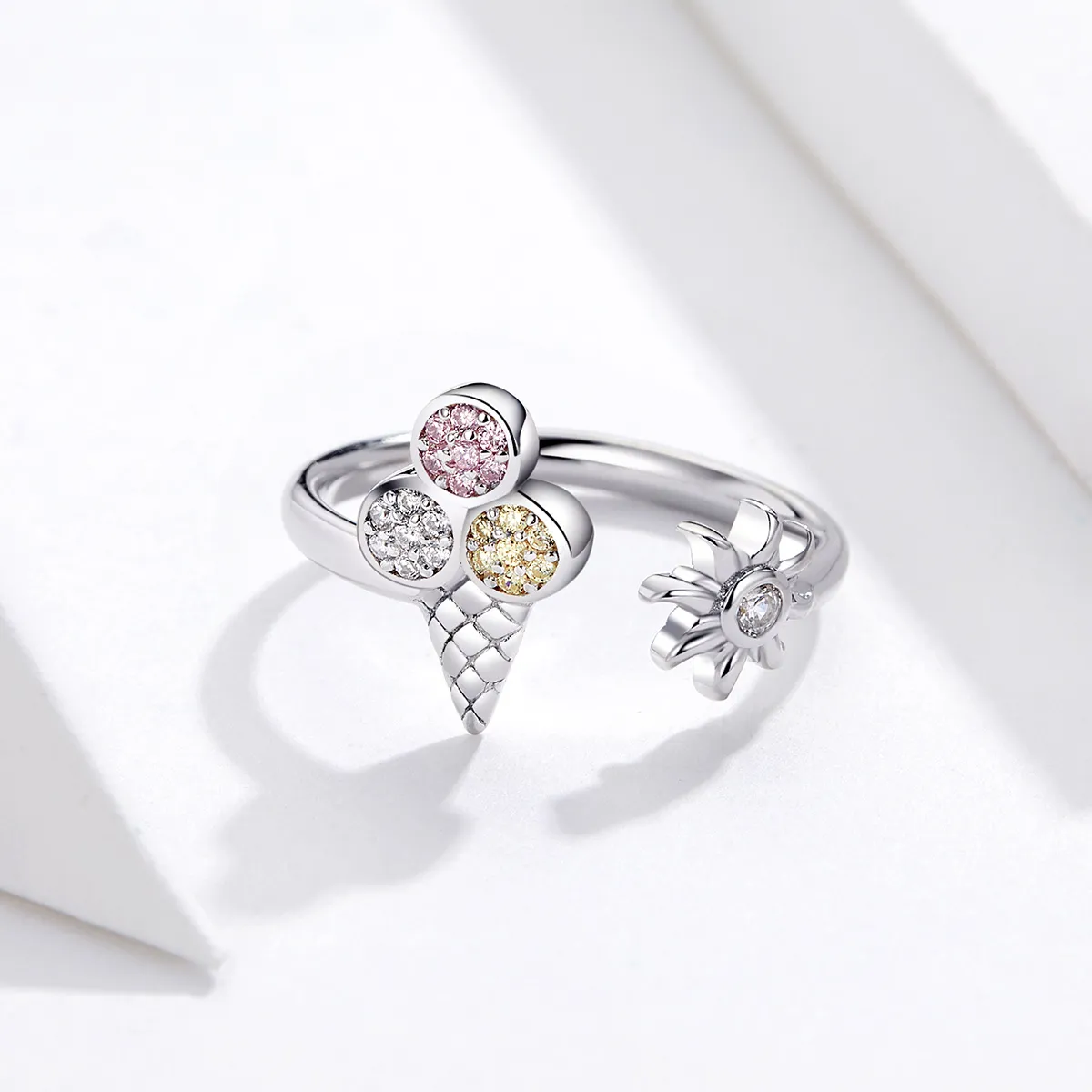 Silver Ice Cream Ring - PANDORA Style - SCR529