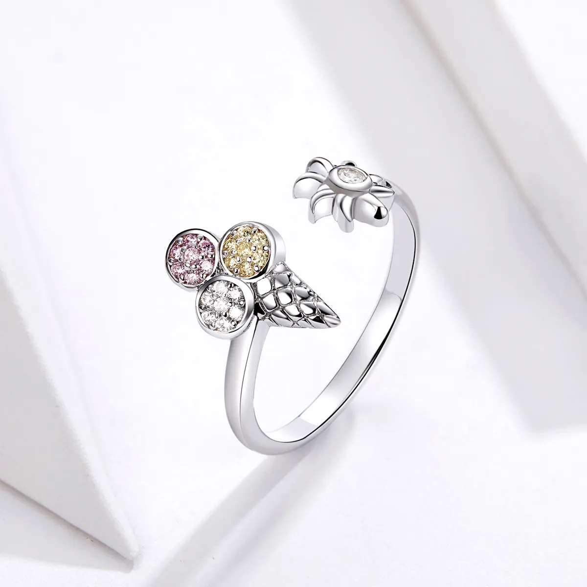 Silver Ice Cream Ring - PANDORA Style - SCR529