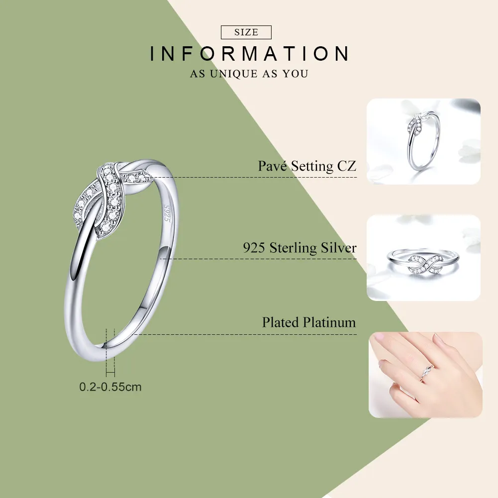 Silver Infinite Love Ring - PANDORA Style - SCR494