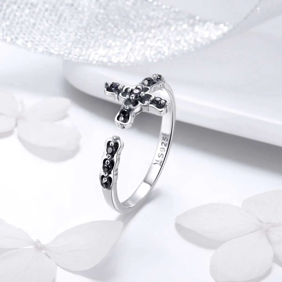 Silver Light of The Cross Ring - PANDORA Style - SCR447