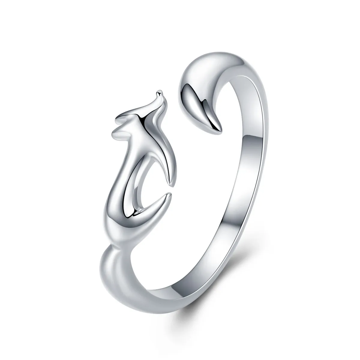 Silver Little Fox Ring - PANDORA Style - SCR478