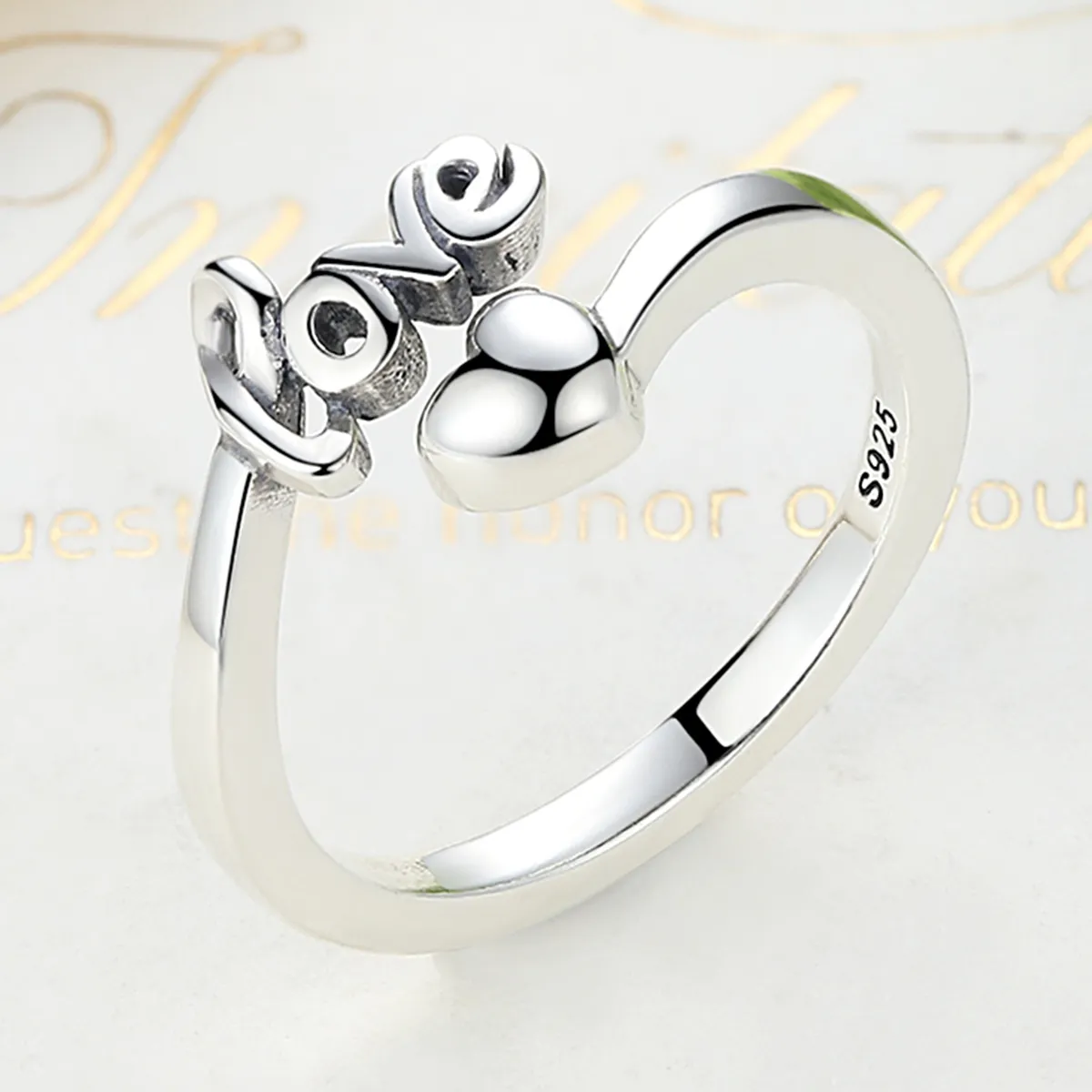 Silver Love For You Ring - PANDORA Style - SCR024