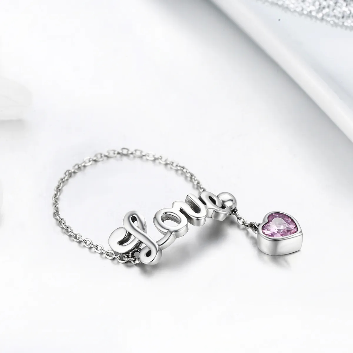 Silver Love Ring - PANDORA Style - SCR246