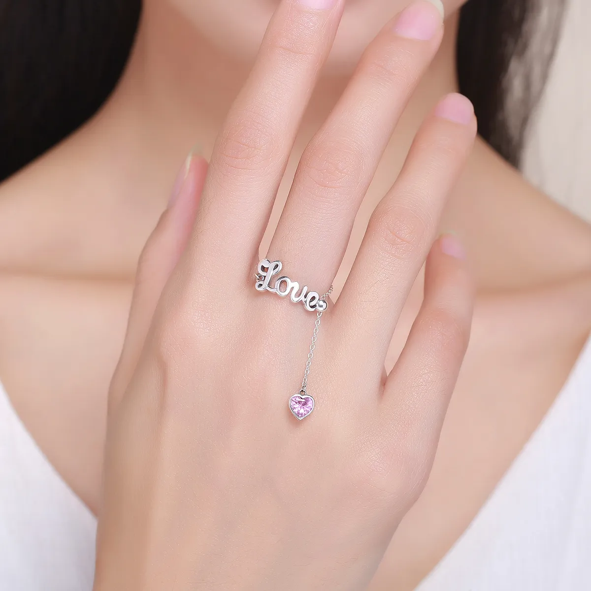 Silver Love Ring - PANDORA Style - SCR246