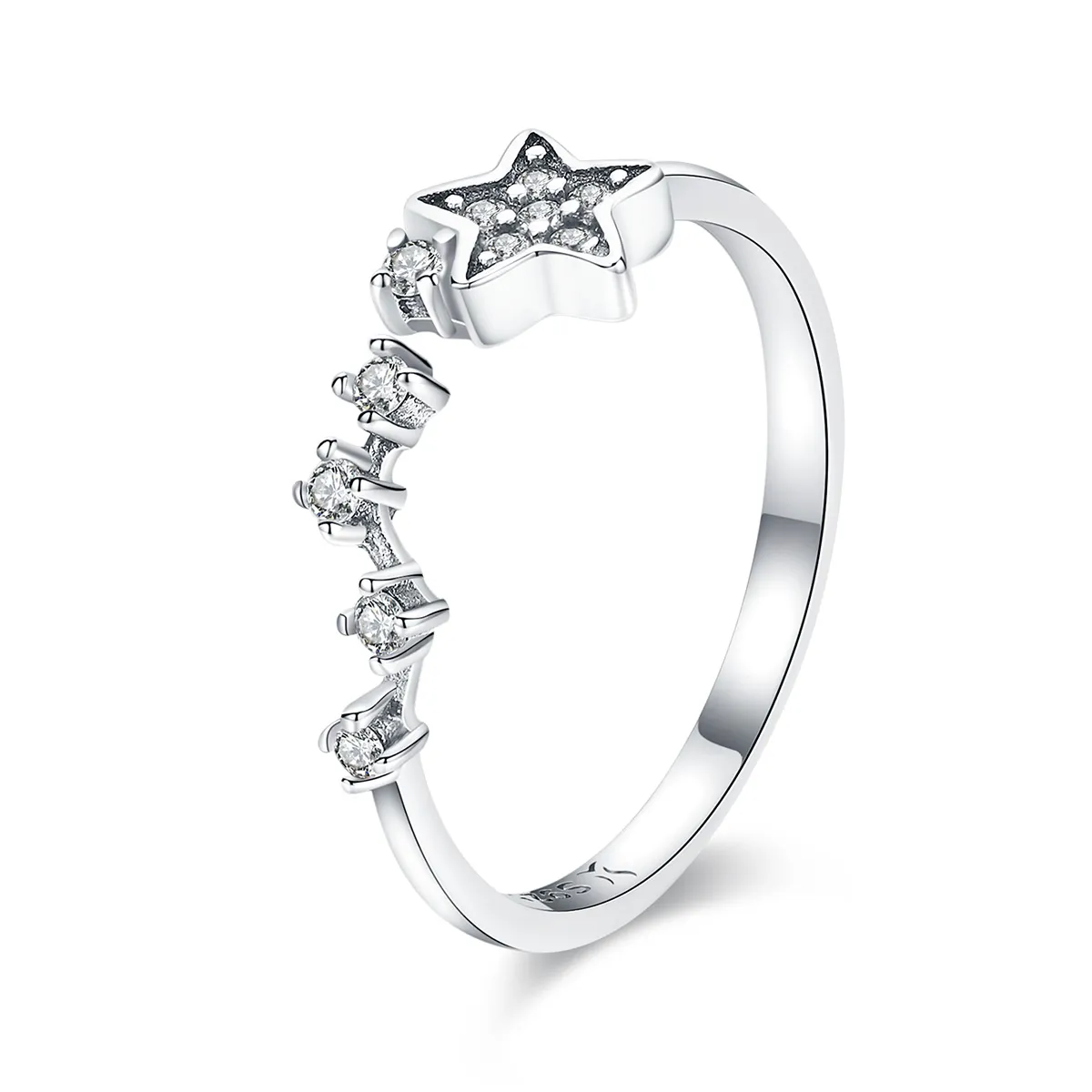 Silver Secret of Stars Ring - PANDORA Style - SCR440