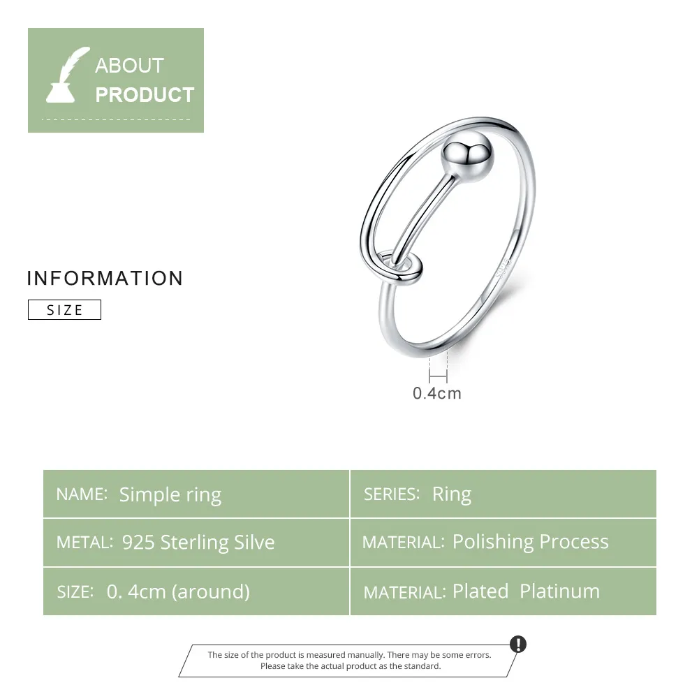 Silver Simple Ring - PANDORA Style - SCR520