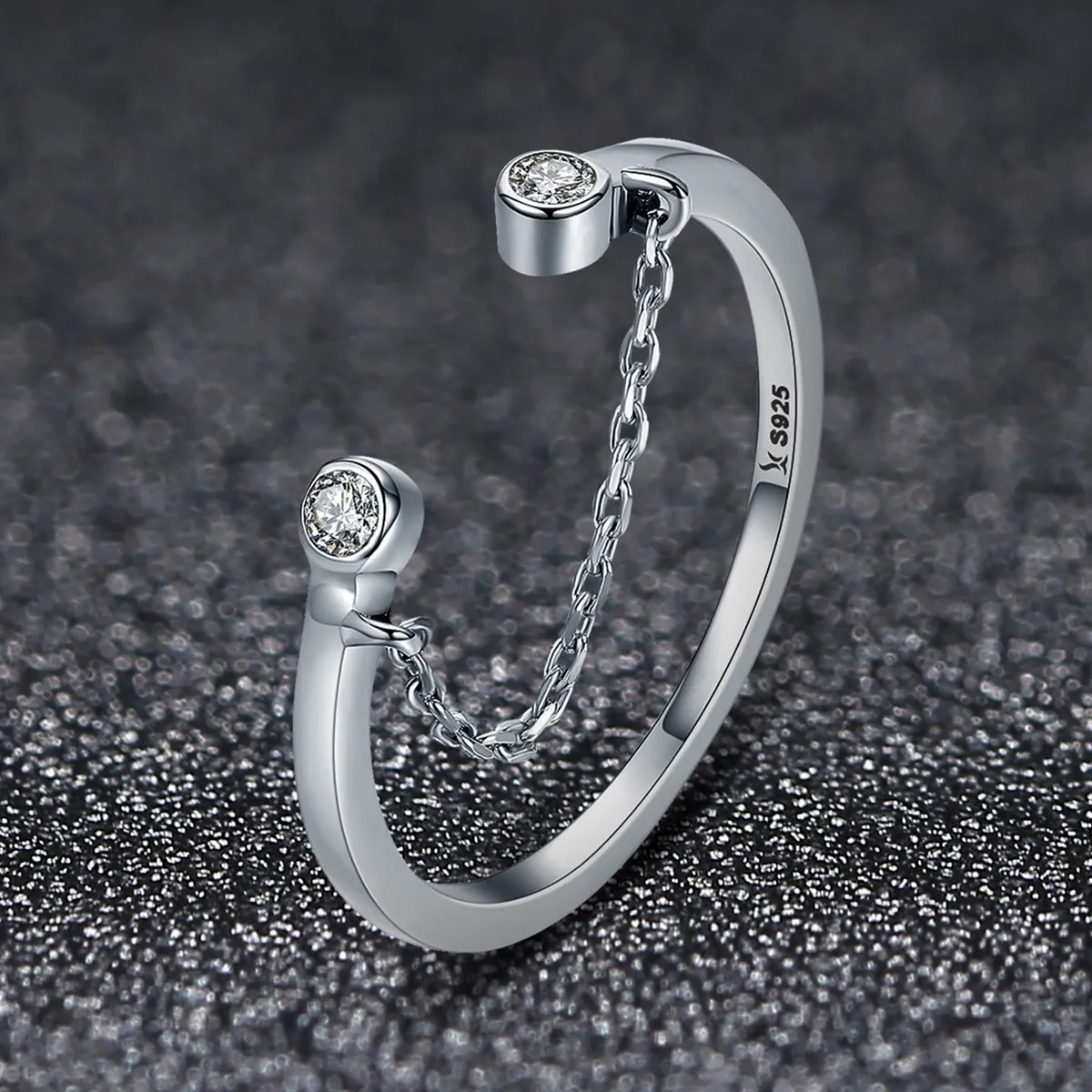 Silver Smile Face Ring - PANDORA Style - SCR216