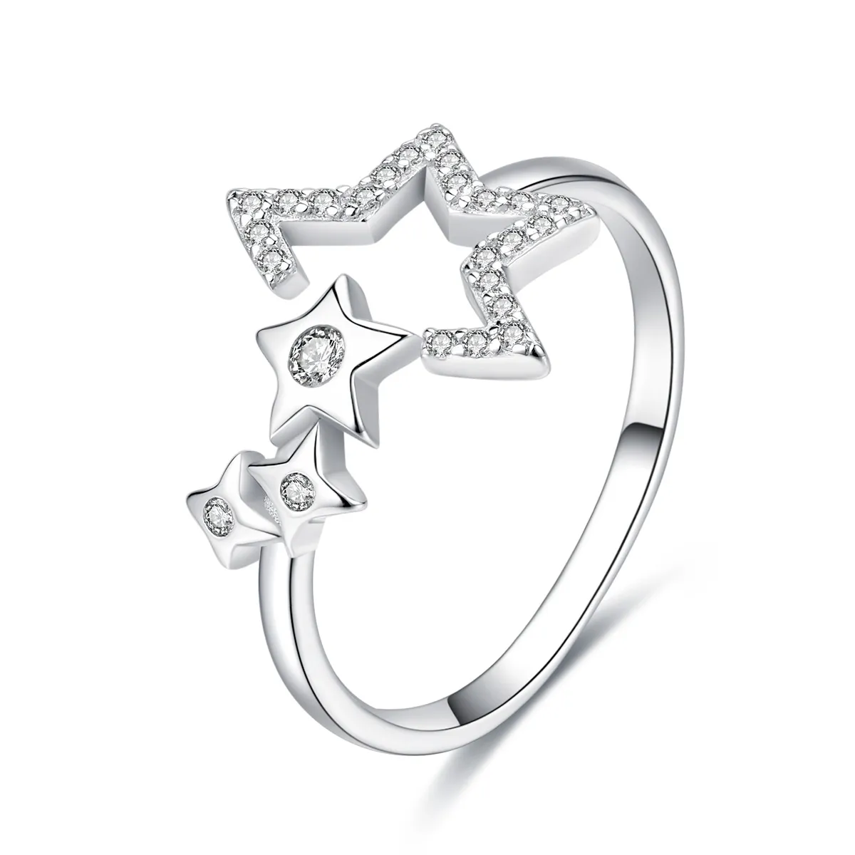 Silver Star's Waitting Ring - PANDORA Style - SCR452