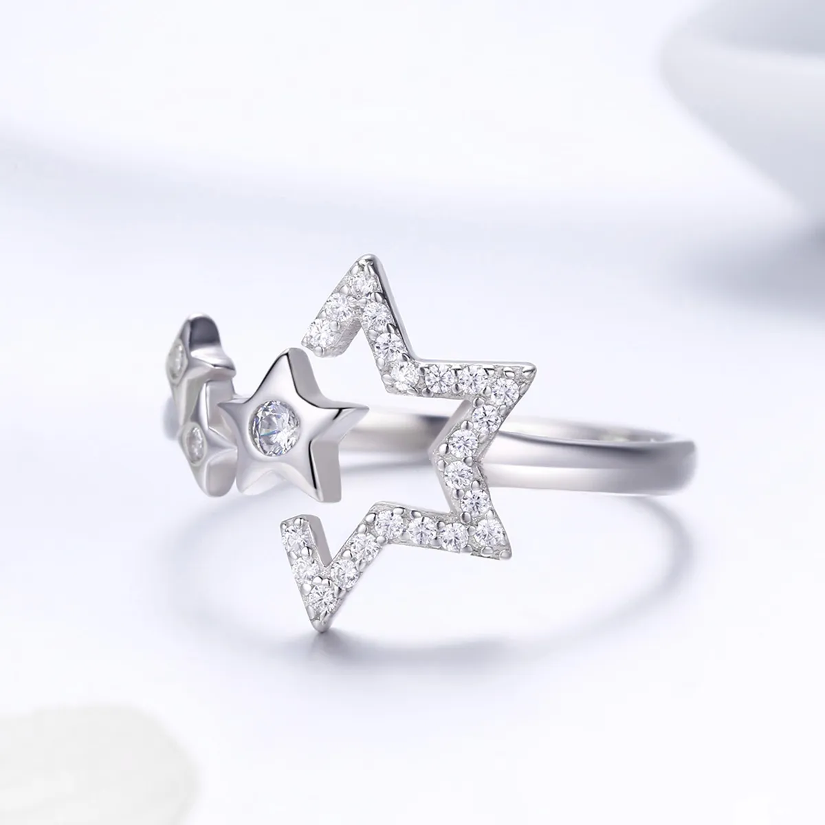 Silver Star's Waitting Ring - PANDORA Style - SCR452