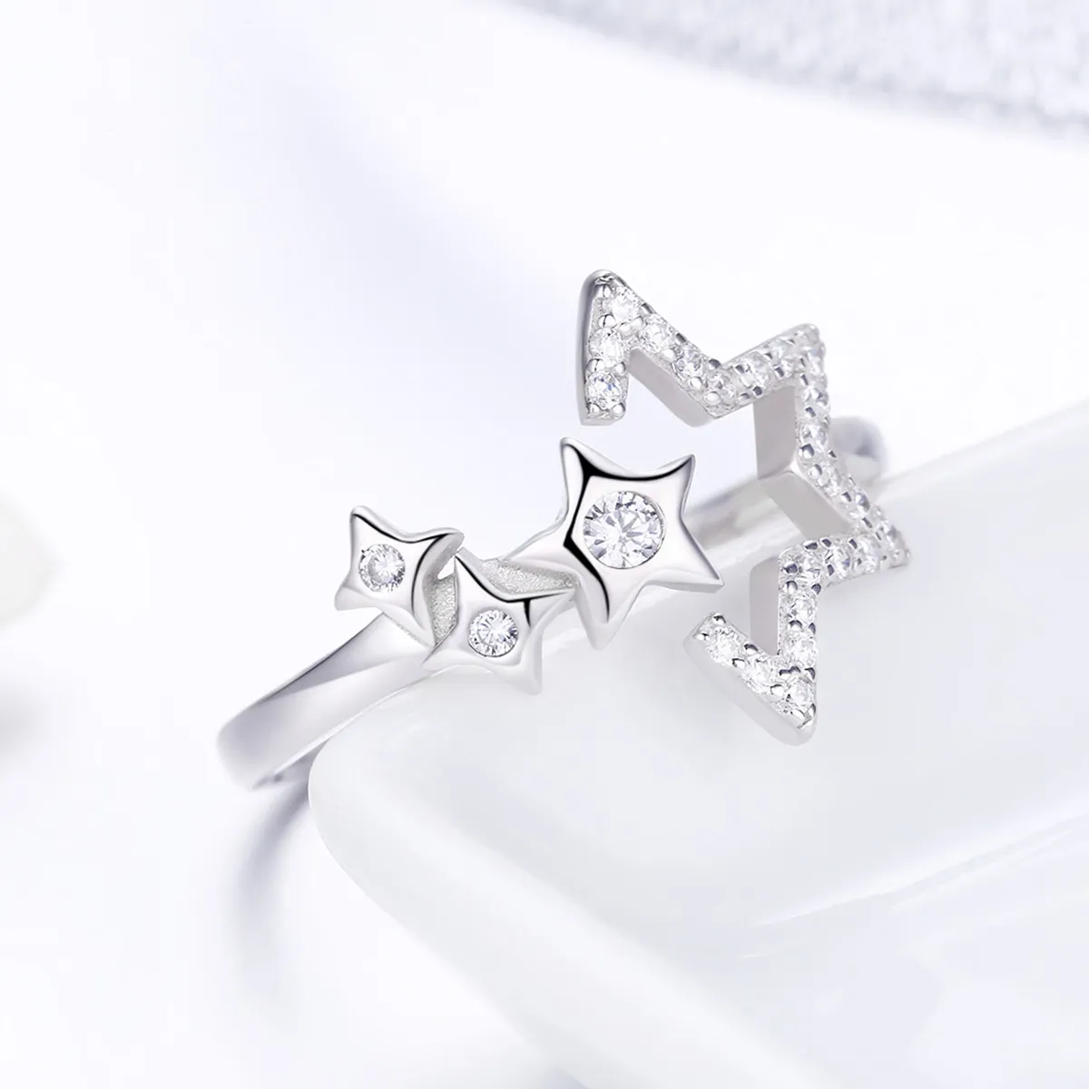 Silver Star's Waitting Ring - PANDORA Style - SCR452