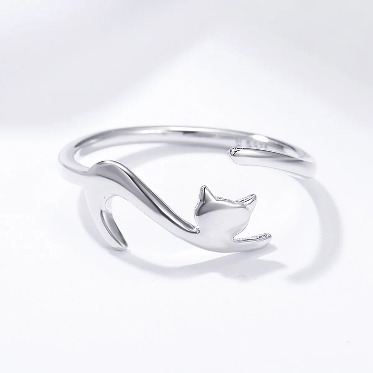 Silver Sticky Cat Ring - PANDORA Style - SCR220